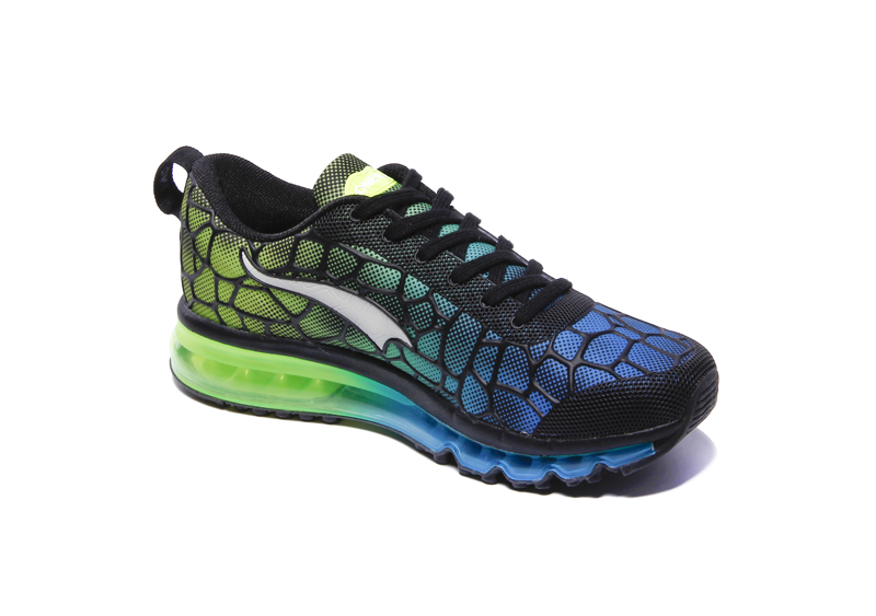 Blue/Green Monday ONEMIX Men's Athletic Running Shoes - Click Image to Close