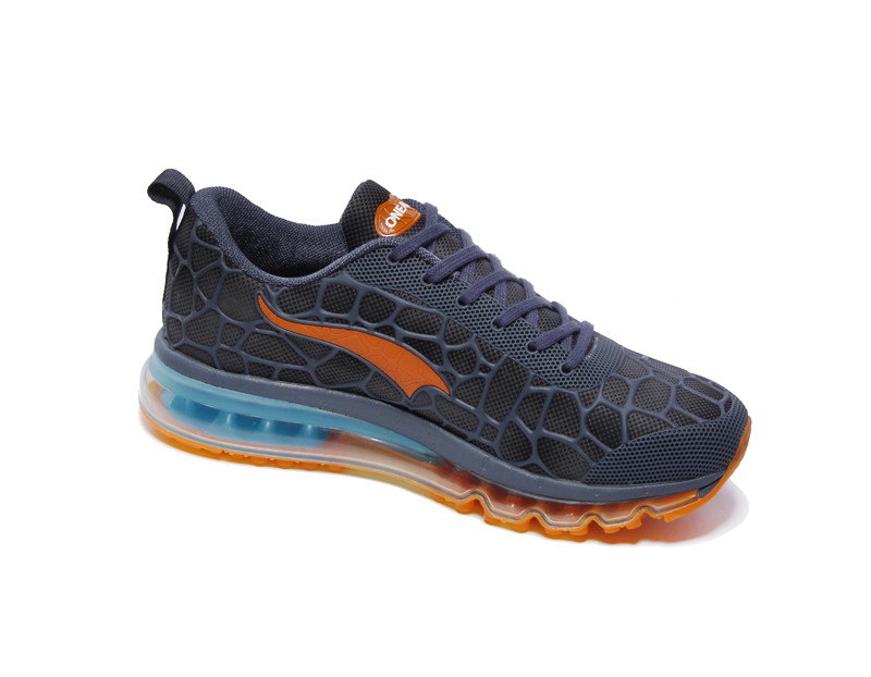 Blue/Orange Monday ONEMIX Men's Breathable Running Shoes - Click Image to Close