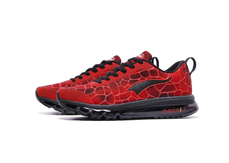 Red/Black Monday ONEMIX Men's Lightweight Running Shoes - Click Image to Close