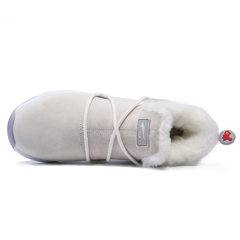 White/Gray Boots ONEMIX Winter Snow Women's Shoes - Click Image to Close