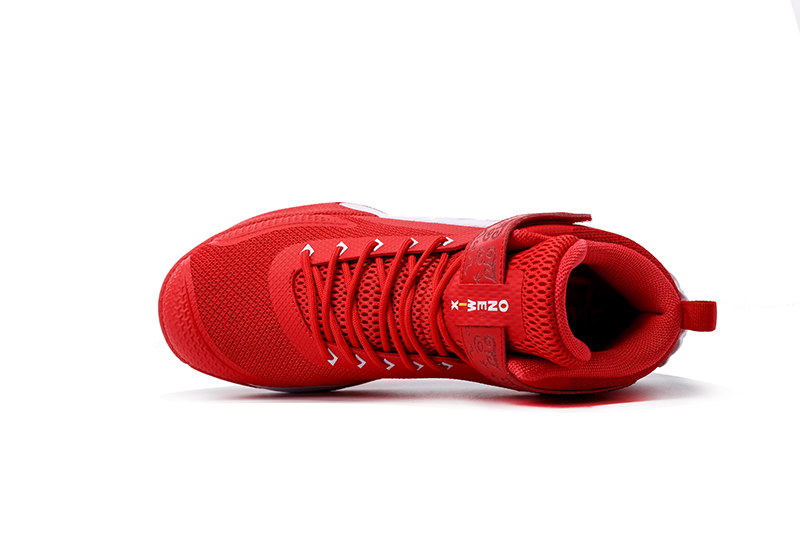 Red/White Warriors ONEMIX Men's Outdoor Basketball Shoes - Click Image to Close
