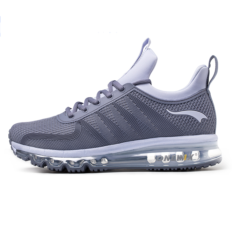 Gray Walking Sneakers Onemix Tuesday Unisex Air Cushion Shoes - Click Image to Close