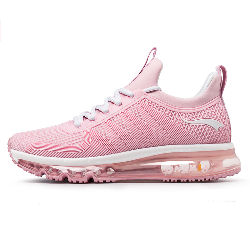 Pink Outdoor Sneakers ONEMIX Tuesday Women's Air Cushion Shoes - Click Image to Close