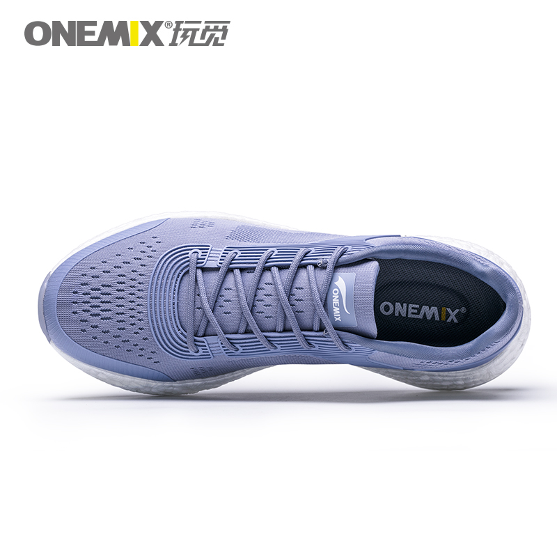 Gray Blue Energy Shoes ONEMIX Men's Rebound-58 Outsole Sneakers