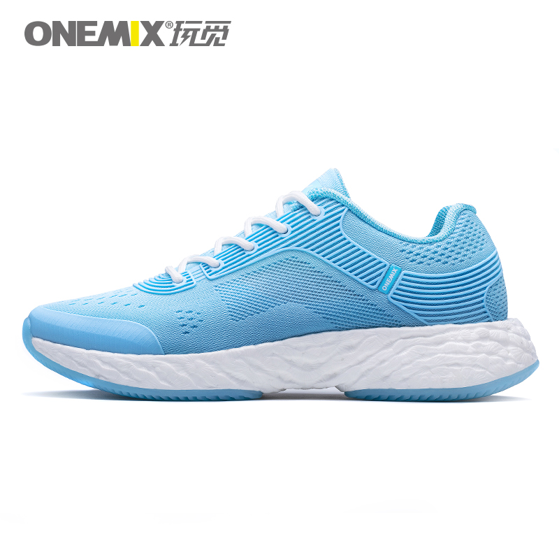 Sky Blue Energy Shoes ONEMIX Women's Rebound-58 Outsole Sneakers - Click Image to Close