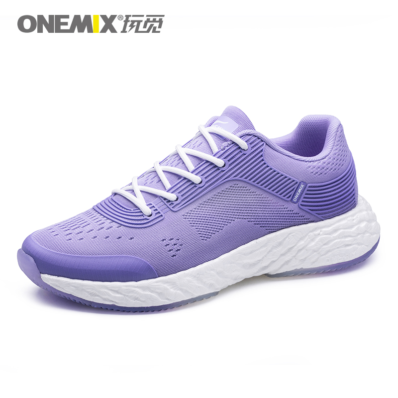 Mauve Energy Shoes ONEMIX Women's Rebound-58 Outsole Sneakers - Click Image to Close