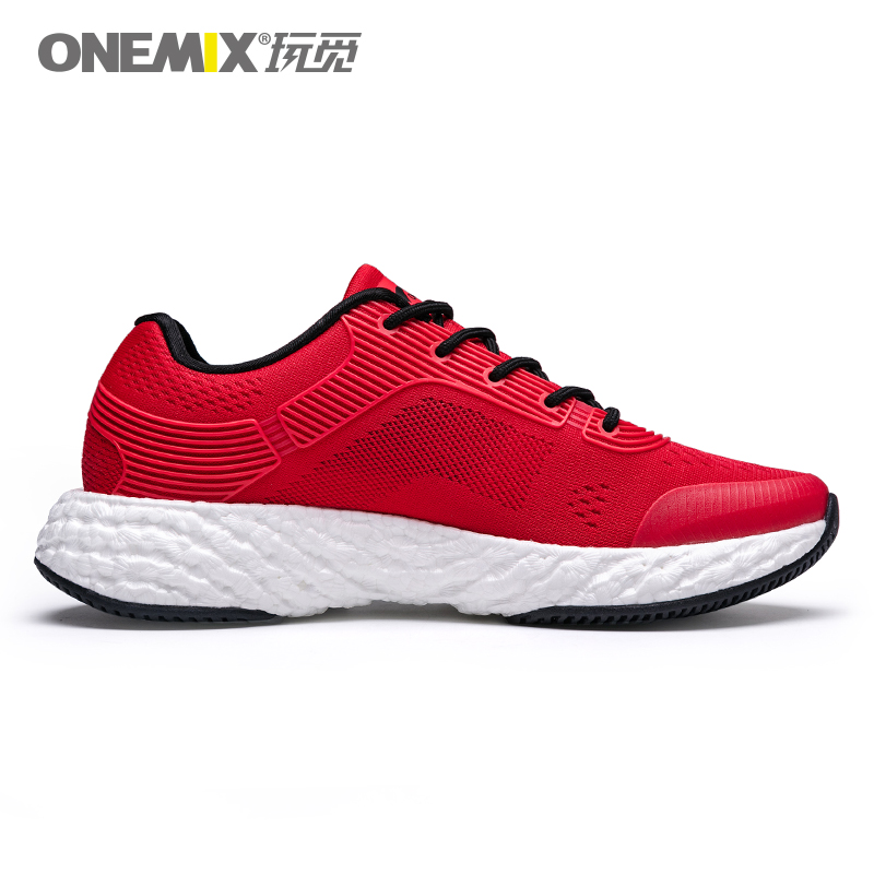 Red Energy Shoes ONEMIX Men's Rebound-58 Outsole Sneakers - Click Image to Close