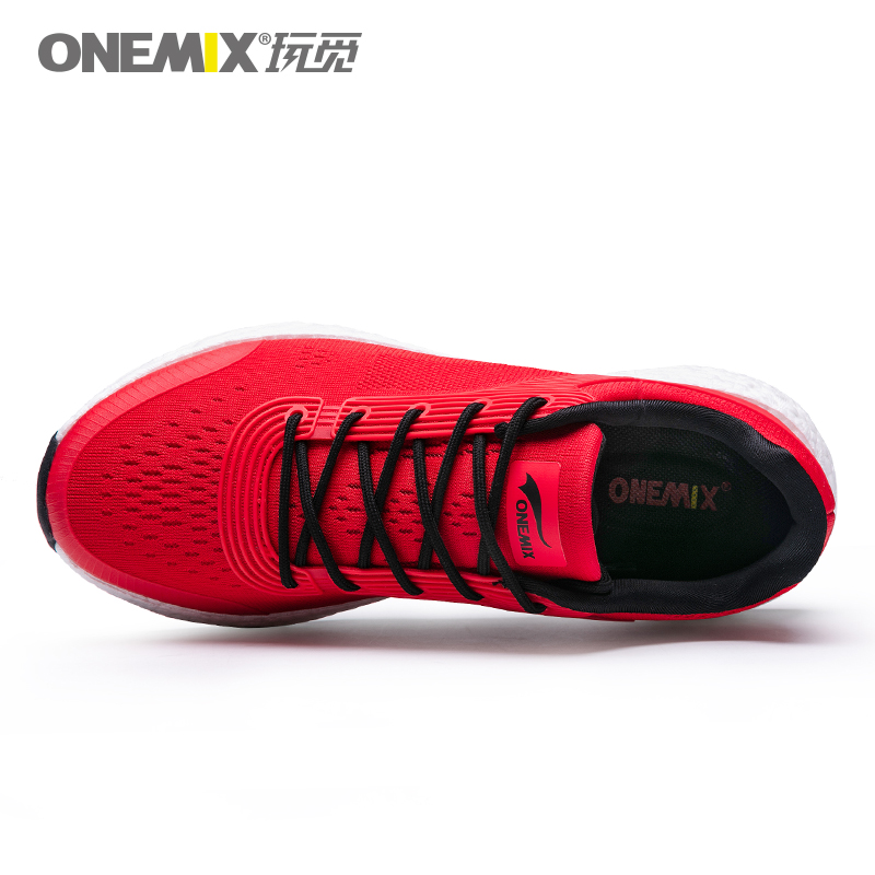 Red Energy Shoes ONEMIX Men's Rebound-58 Outsole Sneakers - Click Image to Close