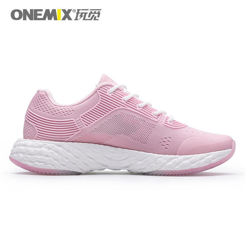 Pink Energy Shoes ONEMIX Women's Rebound-58 Outsole Sneakers - Click Image to Close