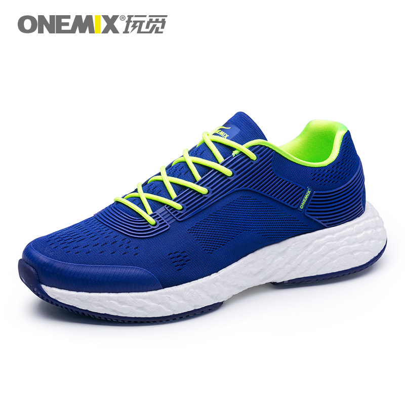 Blue Energy Shoes ONEMIX Men's Rebound-58 Outsole Sneakers - Click Image to Close