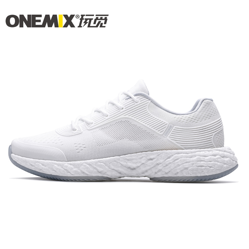White Energy Shoes ONEMIX Unisex Rebound-58 Outsole Sneakers