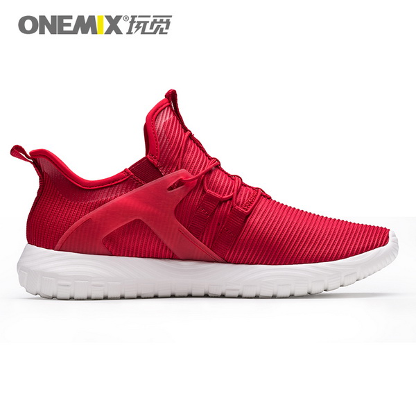Red Super Light Sneakers ONEMIX Lovers Jogging Shoes - Click Image to Close