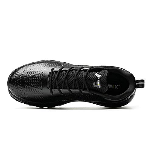 Black Leather Shoes ONEMIX Couple Air Cushion Sneakers - Click Image to Close