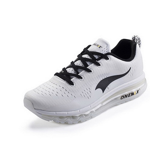 White/Black Jogging Shoes ONEMIX Couple Sea Wave Sneakers - Click Image to Close
