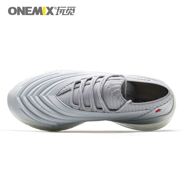 Silver/Gray Saturday Shoes ONEMIX Running Men's Fighter Sneakers - Click Image to Close