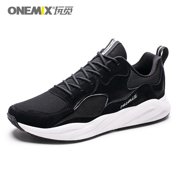 Black Classic Men's Shoes ONEMIX Breathable Women's Sneakers - Click Image to Close