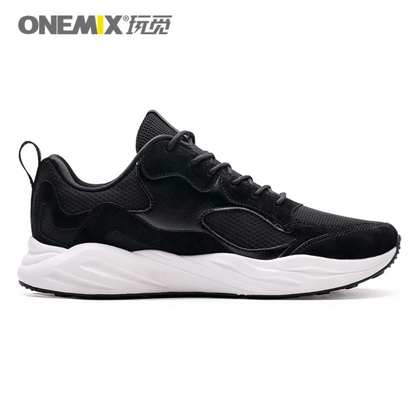 Black Classic Men's Shoes ONEMIX Breathable Women's Sneakers - Click Image to Close