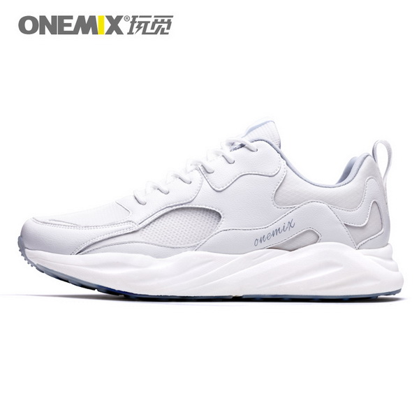 All White Classic Women's Sneakers ONEMIX Men's Lightweight Shoes