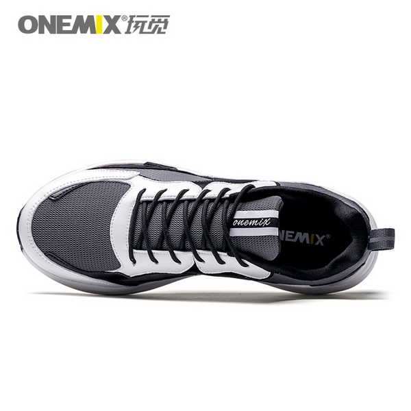Black White Classic Casual Dad Shoes ONEMIX Men's Sneakers
