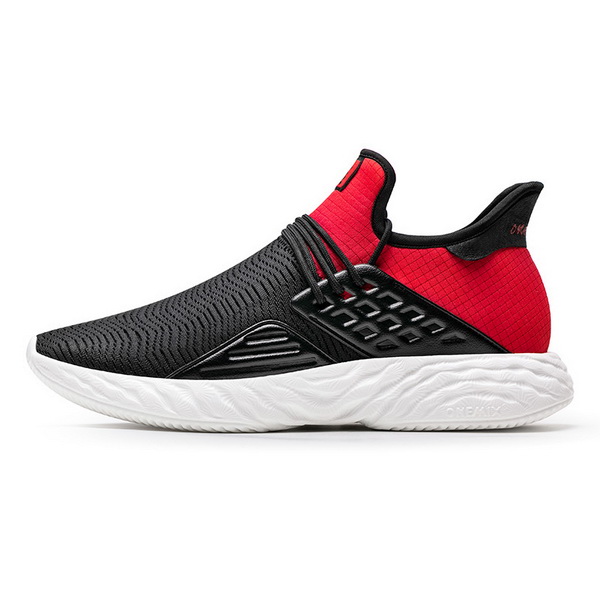 Black Red Autumn Sneakers ONEMIX Comfortable Men's 360 Shoes - Click Image to Close
