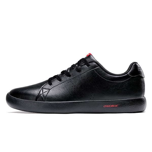 Full Black Casual Men's Shoes ONEMIX Women's College Style Sneakers - Click Image to Close