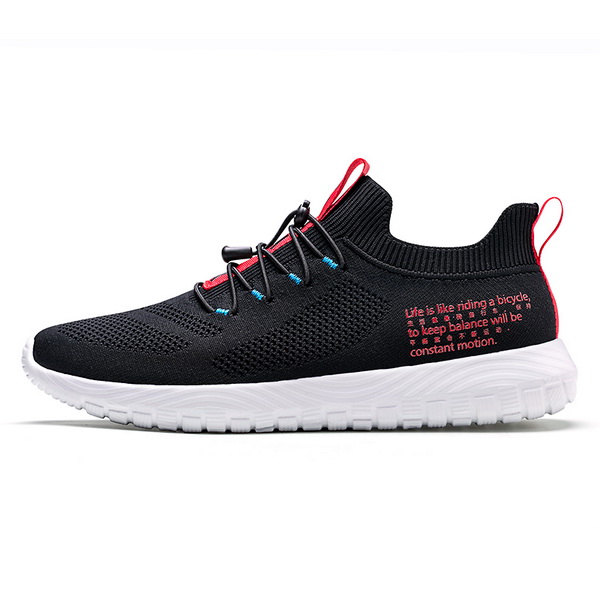 Black/Red Simple Women's Shoes ONEMIX Vulcanized Men's Sneakers - Click Image to Close