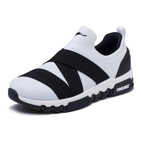 White/Black KeyBand Women's Sneakers ONEMIX Men's Running Shoes