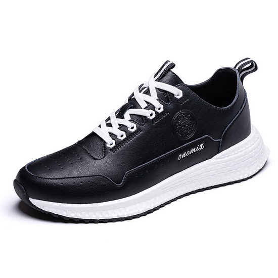 Black Wonder Sneakers ONEMIX Running Men's Leather Shoes