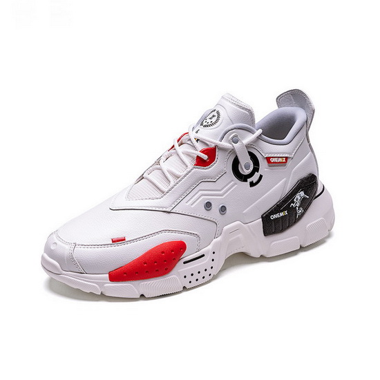 White/Red Astros Women's Shoes ONEMIX Lightweight Men's Sneakers