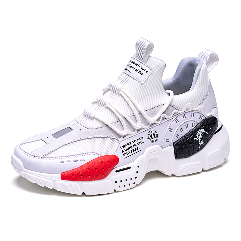 White/Red Odyssey Shoes ONEMIX Retro Men's Breathable Sneakers