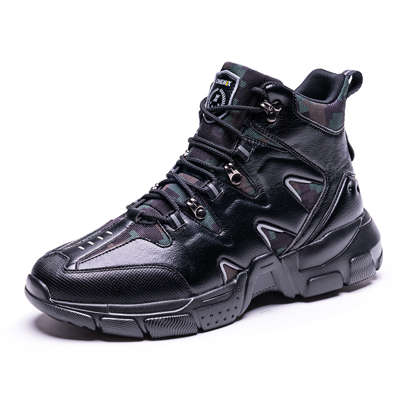 Black Tornado Climbing Boots ONEMIX Men's Waterproof Shoes