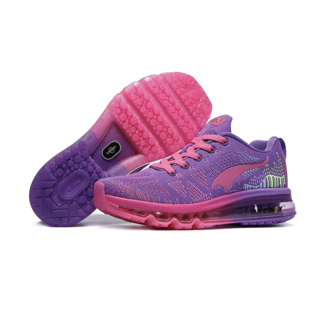 Purple/Peach Light Music Rhythm ONEMIX Women's Running Shoes