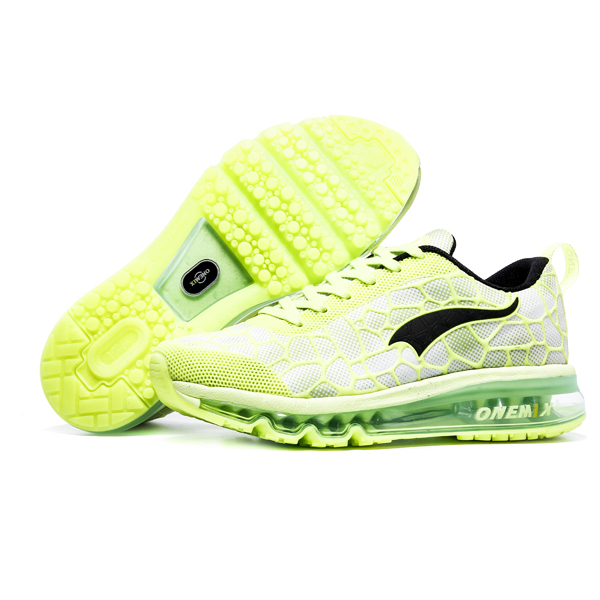 Chartreuse Monday ONEMIX Women's Sport Running Shoes - Click Image to Close