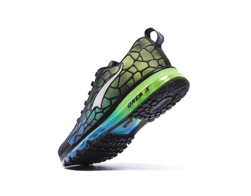 Blue/Green Monday ONEMIX Men's Athletic Running Shoes