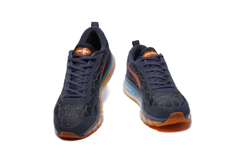 Blue/Orange Monday ONEMIX Men's Breathable Running Shoes