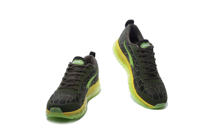 Black/Yellow Monday ONEMIX Men's Walking Running Shoes - Click Image to Close