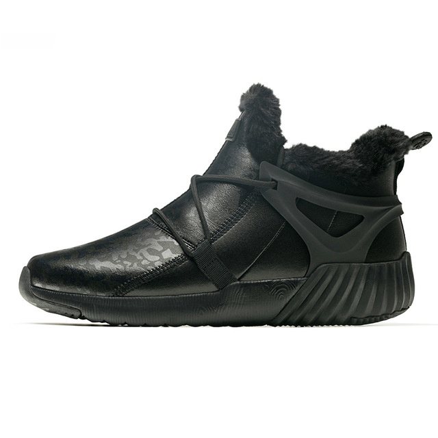 Black Warm Boots ONEMIX Unisex Winter Snow Shoes - Click Image to Close