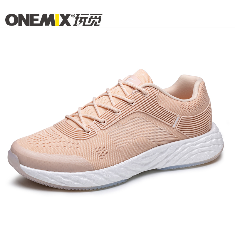 Rose Gold Energy Shoes ONEMIX Unisex Rebound-58 Outsole Sneakers