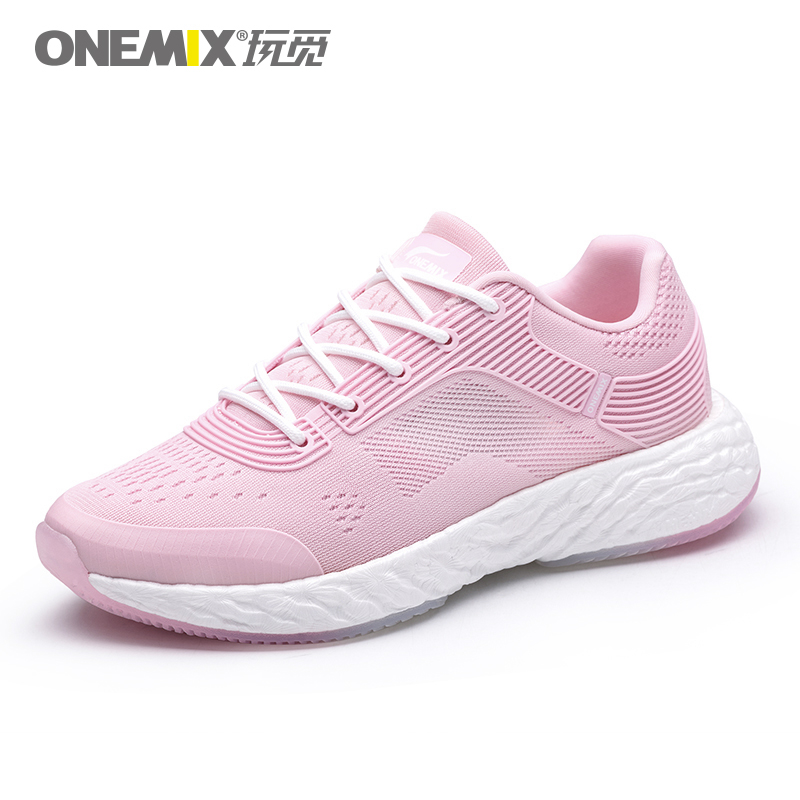 Pink Energy Shoes ONEMIX Women's Rebound-58 Outsole Sneakers