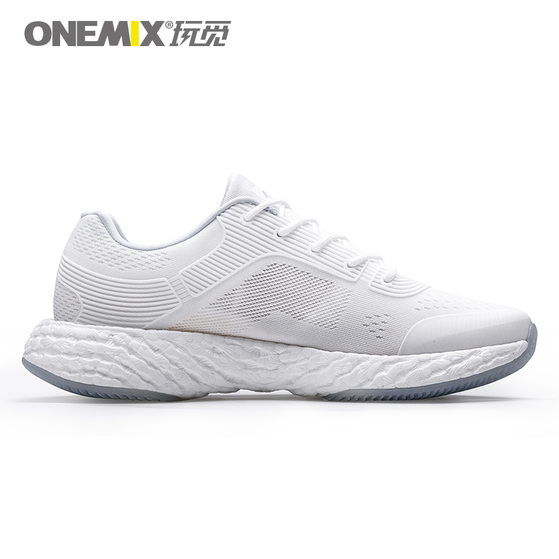 White Energy Shoes ONEMIX Unisex Rebound-58 Outsole Sneakers