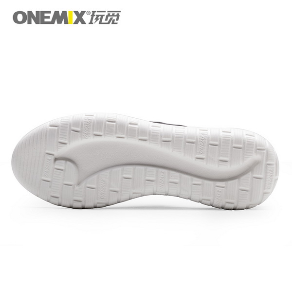 Black/White Super Light Sneakers ONEMIX Men's Jogging Shoes