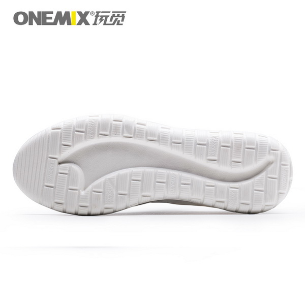 White Soft Outsole Sneakers ONEMIX Unisex Jogging Shoes