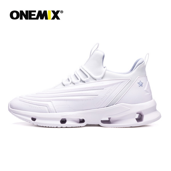 Full White Fighter Shoes ONEMIX Lovers Outdoor Sneakers