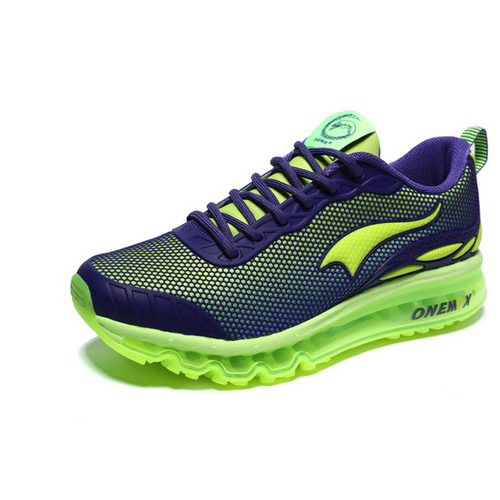 Indigo/Green Thursday Shoes ONEMIX Men's Running Sneakers - Click Image to Close