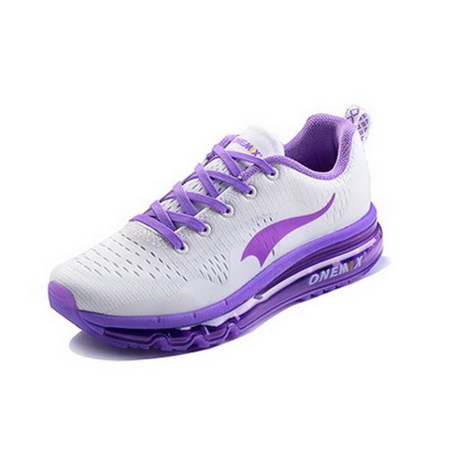 White/Purple Walking Sneakers ONEMIX Women's Sea Wave Shoes - Click Image to Close
