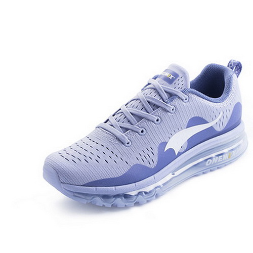 CornflowerBlue Breathable Sneakers ONEMIX Unisex Sea Wave Shoes - Click Image to Close