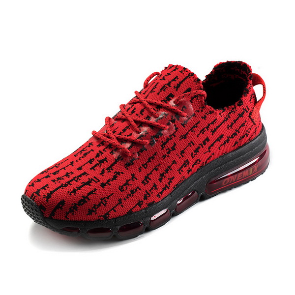 Red/Black Casual Women's Shoes ONEMIX Men's Retro Sneakers - Click Image to Close