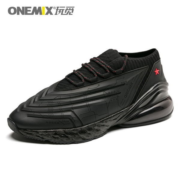 All Black Saturday Men's Sneakers ONEMIX Women's Fighter Shoes