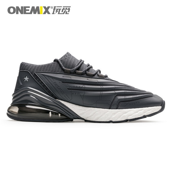 Dark Gray Saturday Shoes ONEMIX Outdoor Men's Fighter Sneakers - Click Image to Close