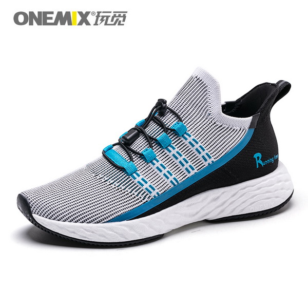 Black Blue Sunday Sneakers ONEMIX Running Men's Shoes - Click Image to Close